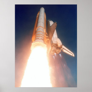 Poster Lancement de la navette spatiale Atlantis (STS-110