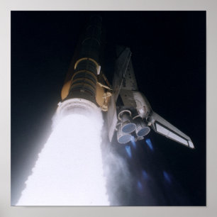 Poster Lancement de la navette spatiale Atlantis (STS-79)