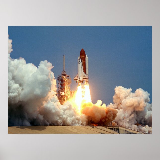 Poster Lancement de la navette spatiale Challenger (STS-5 (Devant)