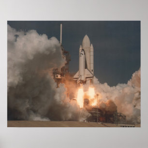 Poster Lancement de la navette spatiale Columbia (STS-2)