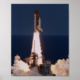 Poster Lancement de la navette spatiale Columbia (STS-83)