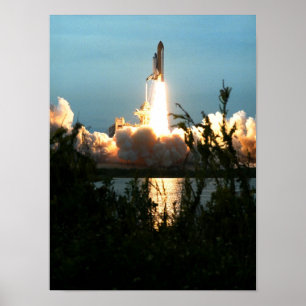 Poster Lancement de la navette spatiale Columbia (STS-87)