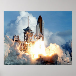 Poster Lancement de la navette spatiale STS-106