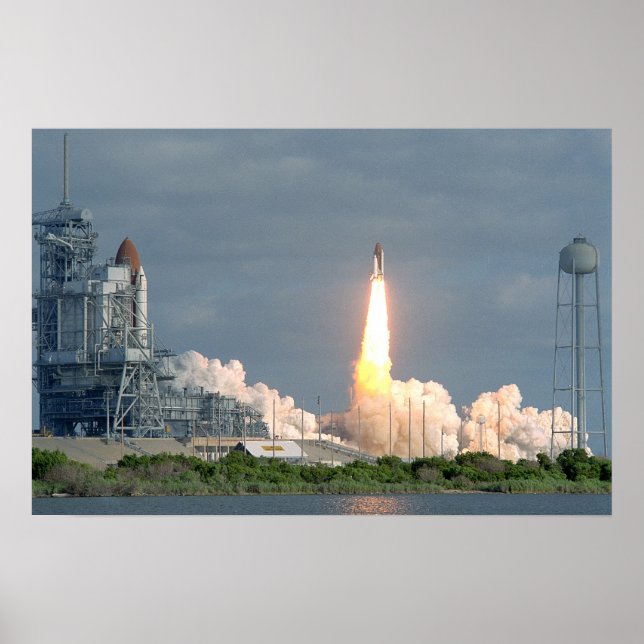 Poster Lancement de Space Shuttle Discovery (STS-31) (Devant)