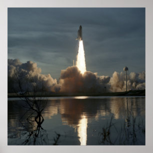 Poster Lancement de Space Shuttle Discovery (STS-48)