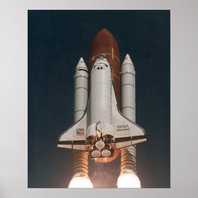 Poster Lancement de Space Shuttle Discovery (STS-70) (Devant)