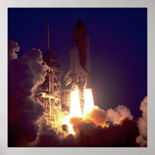 Poster Lancement de Space Shuttle Discovery (STS-96)
