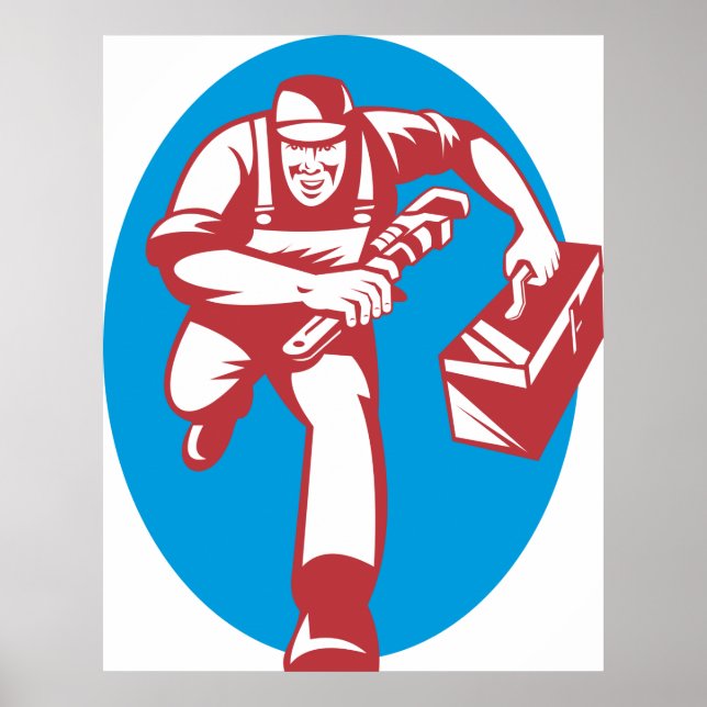 Poster Lancer le plombier (Devant)