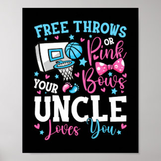 Poster Lancers francs ou noeuds papillon roses Oncle t'ai