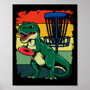 Poster Lanceur Récréatif de Dinosaure T Rex Frisbee Dino 
