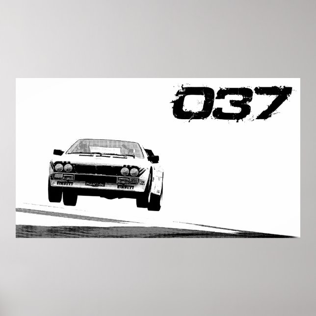 Poster Lancia 037 (Devant)