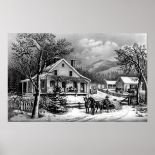 Poster L'ancienne ferme - 1872