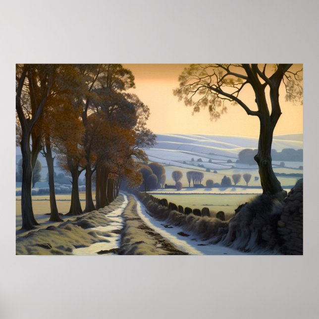 Poster L'ancienne route de campagne (Devant)
