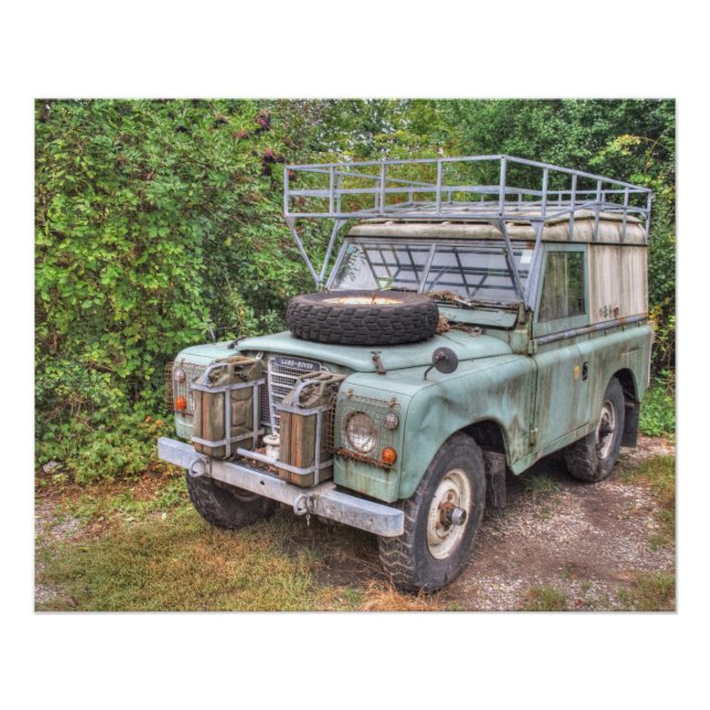 Poster Land Rover série III 109 (Devant)
