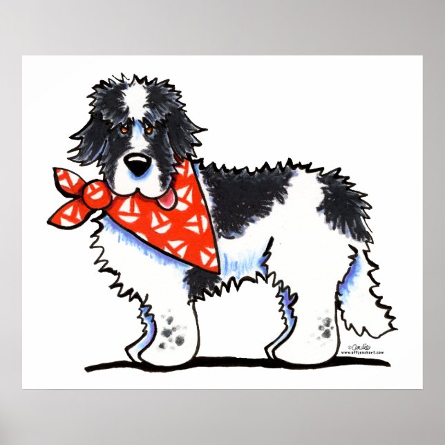 Poster Landeer Newfie Sailor (Devant)