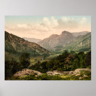 Poster Langdale Valley, Lake District, Cumbria, Angleterr