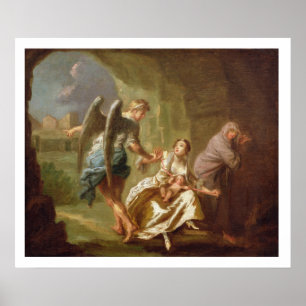 Poster L'ange de la miséricorde, c.1746 (huile sur toile)