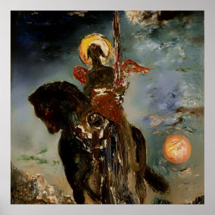 Poster "L'ange de la mort" par Gustave Moreau
