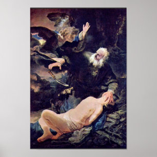 Poster L'Ange Empêche Le Sacrifice D'Isaac,