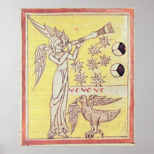 Poster L'ange qui souffle la trompette (Devant)