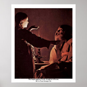 Poster L'Ange Semble À Saint Joseph Dans Un Rêve