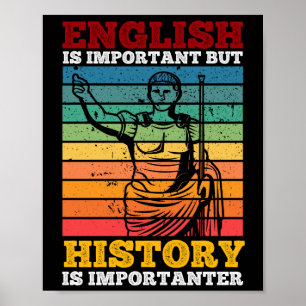 Poster L'Anglais Est Important, Mais L'Histoire Est Impor