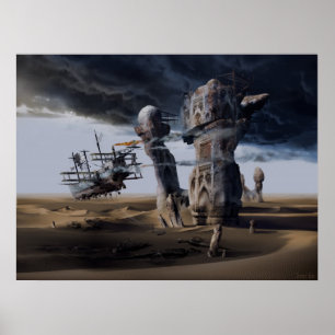 Poster Langoliers ou Inévitable Entropy, imprimé encadré
