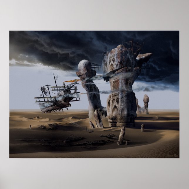 Poster Langoliers ou Inévitable Entropy, imprimé encadré (Devant)