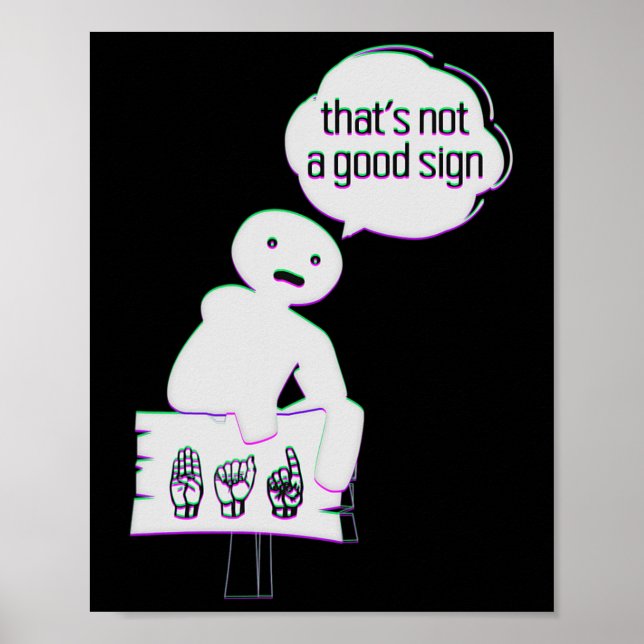 Poster Langue Asl American Hand Talking Awareness Trans (Devant)