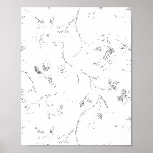 Poster Langue, Cloud gris