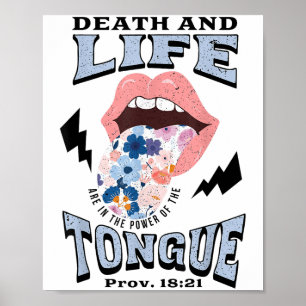 Poster Langue de mort et de vie chrétienne 