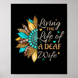 Poster Langue des signes à la main Vivre la vie d'un Sour