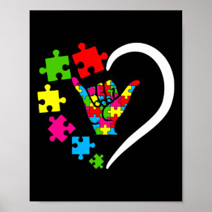 Poster Langue des signes ASL Amour Sensibilisation sur l'