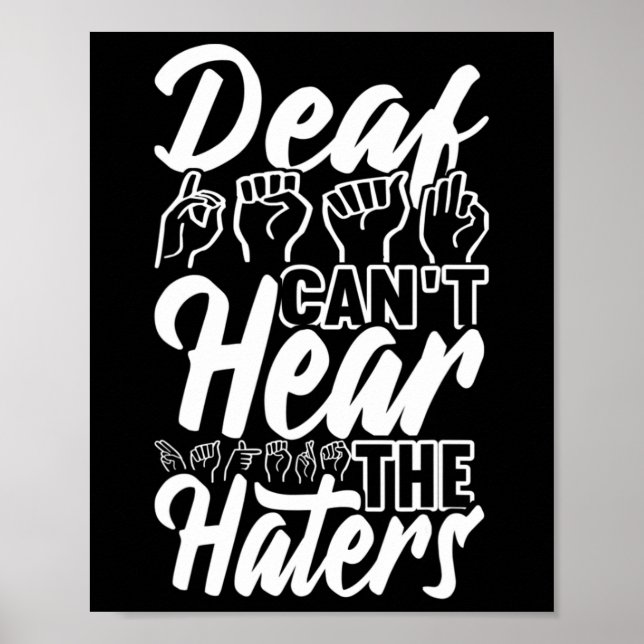 Poster Langue des signes de sensibilisation Langue des si (Devant)