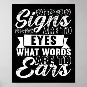 Poster Langue des signes de sensibilisation Langue des si