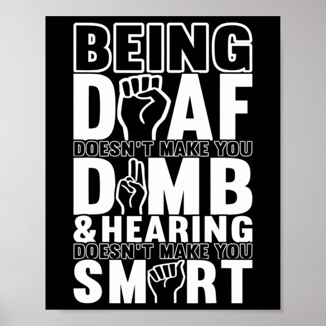 Poster Langue des signes de sensibilisation Langue des si (Devant)