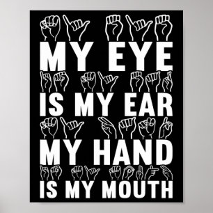 Poster Langue des signes Sensibilisation des sourds 21