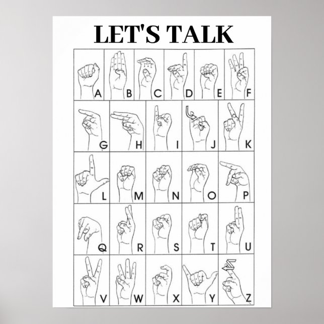 Poster LANGUE DU SIGNE PARLONS DE L'affiche (Devant)