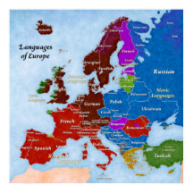 Poster Langues de l'Europe