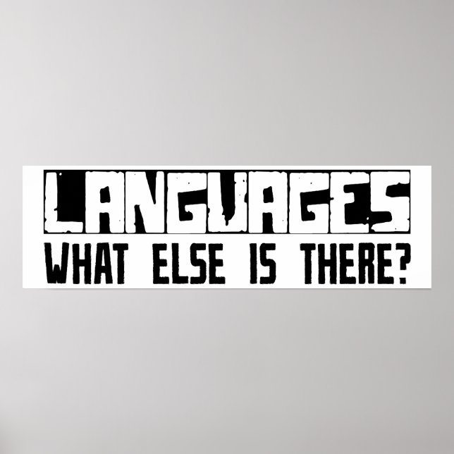 Poster Langues Qu'Y A-T-Il D'Autre ? (Devant)