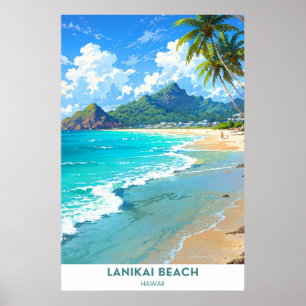Poster Lanikai Beach, Hawaii