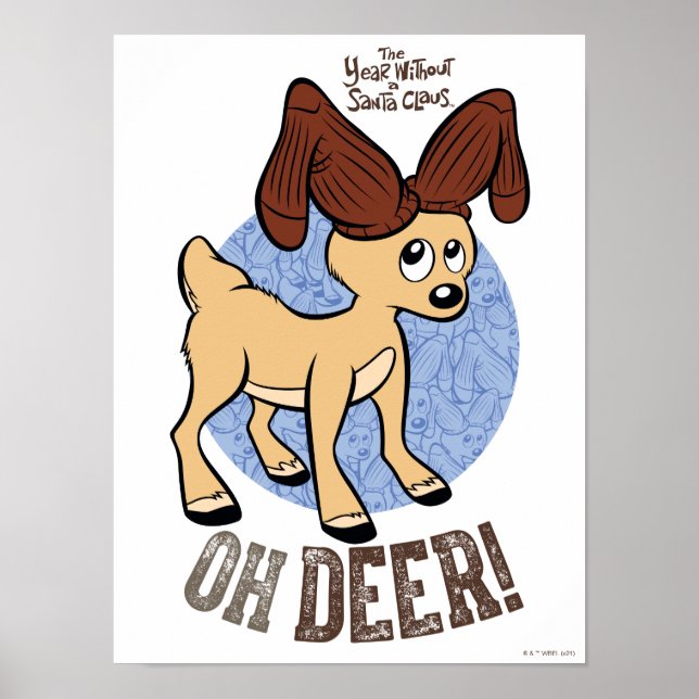 Poster L'ANNÉE SANS SANTA CLAUS™ | Vixen "Oh Deer" (Devant)