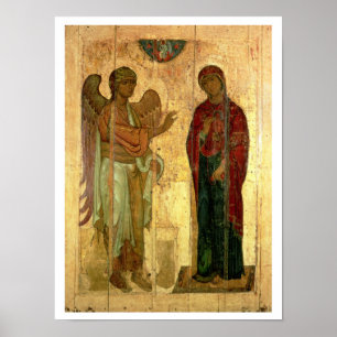 Poster L'annonce d'Ustiug, c.1130-40 (tempera sur la