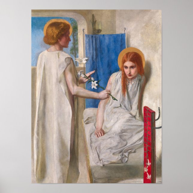 Poster L'Annonciation de Dante Gabriel Rossetti (Devant)