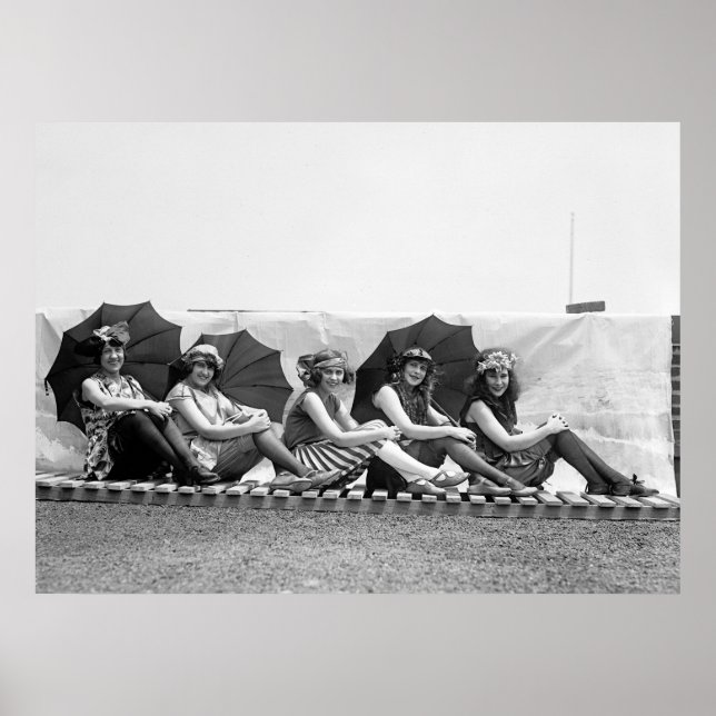 Poster Lansburg Bathing Girls : 1922 (Devant)
