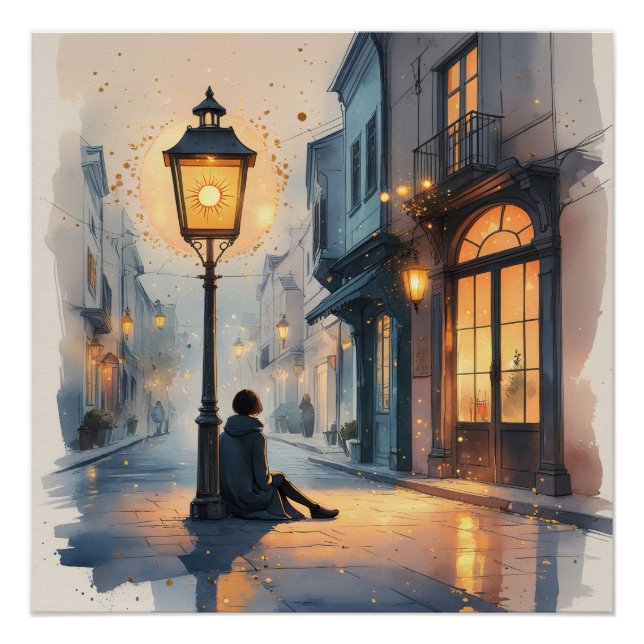 Poster Lantern of Light – A Quiet Moment of Hope (Devant)