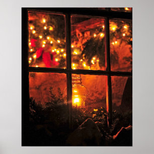 Poster Lanterne à la nuit