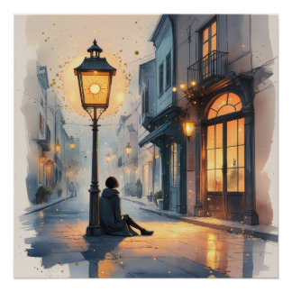 Poster Lanterne de Lumière – Un Moment Silencieux d'Espoi