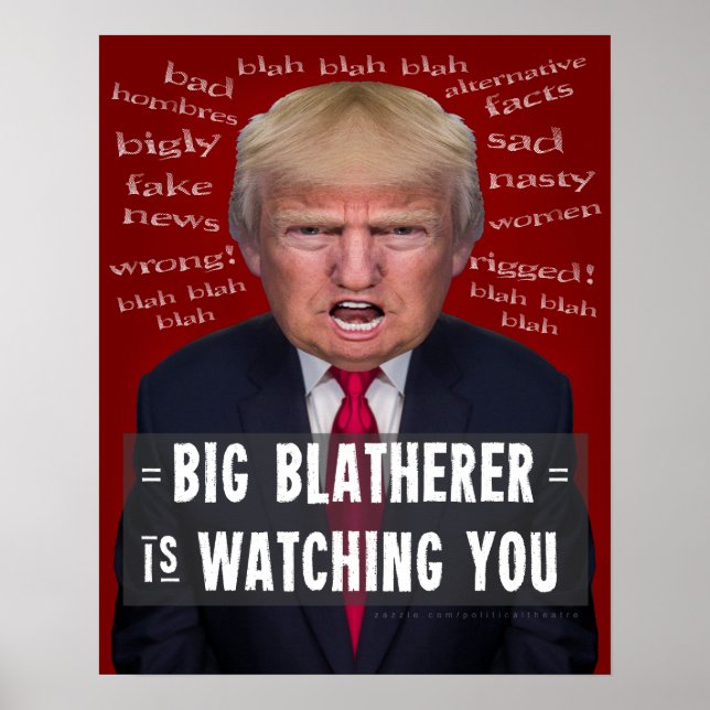 Poster L'anti-président Donald Trump 1984 Parodie politiq (Devant)