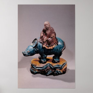 Poster Lao-Tzu sur sa dynastie Buffalo, Qing